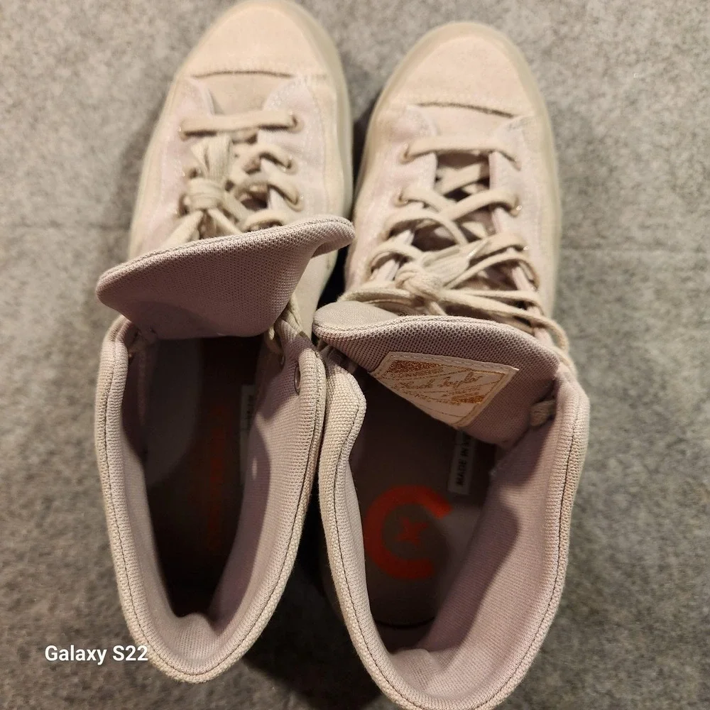 Converse Chuck Taylor All Star Shoes Mens Size 9 High Top Beige Canvas A04583C‎ - Picture 8 of 10